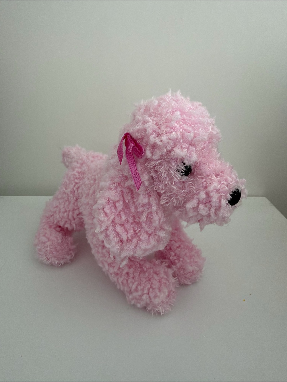 Vintage Douglas Curly Pink Poodle Plush